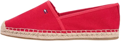 Immagine prodotto di Tommy Hilfiger, espadrilles da donna, modello Flag Canvas con logo, colore rosso (rosso primario), taglia 36
