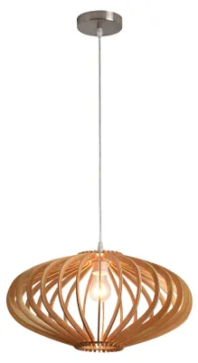 Produktbild von MOOD Holz Pendelleuchte Ø45cm – Nachhaltige E27 Hängelampe für natürliches & modernes Ambiente