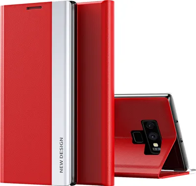 Immagine prodotto di Custodia Galaxy Note 9, LaimTop Finto cuoio Magnetic Flip Stand Case per Samsung Galaxy Note 9 Rosso
