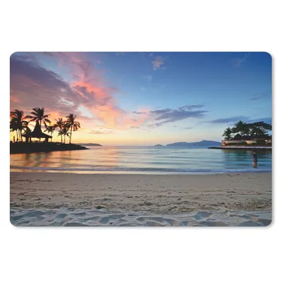 Produktbild von MuchoWow® Schreibtischunterlage Strand - Tropisch - Farben 60x40 cm - XXL Mauspad - Großes Mauspad
