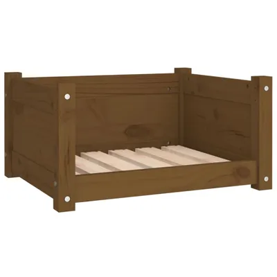 Obrázok produktu pre vidaXL Pelech pre psov Honey Brown 55,5x45,5x28 cm Borovicový masív