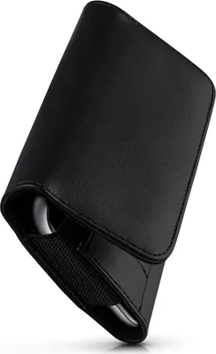 Produktbild von moex® Handy Quertasche kompatibel mit Hafury A7 - Hülle mit Gürtelclip, Schwarz