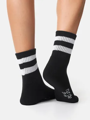 Image de Chaussettes courtes NUR DIE Sport, lot de 3 - noir/gris - taille 39-42
