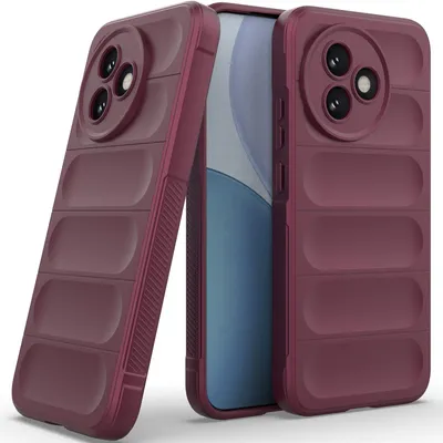 Produktbild von Handyhülle für Xiaomi Redmi K80 Ultra Weich TPU Silikon Stossfest Anti-rutsch Hülle bordeaux