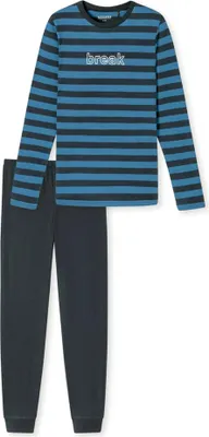 Produktbild von Schiesser Schler Jungen Schlafanzug lang blau 152  ST