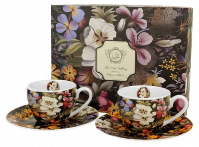 Produktbild von Duo Espresso Tassen mit Untertassen 2er Set Schwarz