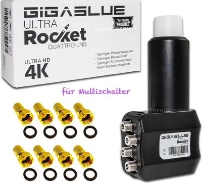 Image de Gigablue Rocket Quattro LNB pour fonctionnement multi-interrupteur