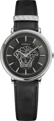 Produktbild von Versace Damen Uhr Armbanduhr V-Circle VE8102619 Leder
