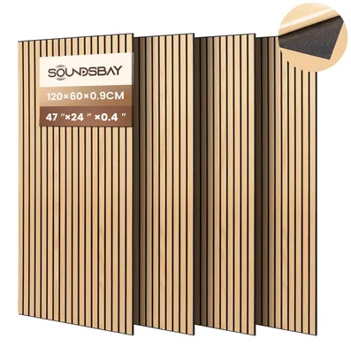 Obrázok produktu pre Omgoods – 4 kusy akustických panelov, samolepiace, na zvukovoizolačné účely
