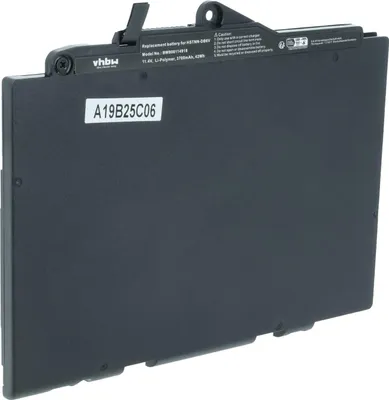 Produktbild von vhbw Akku kompatibel mit HP EliteBook 820 G3 (W4Q36UC), 820 G3 (W0V92UP), 820 G3 (W2G37UC), 820 G3 (W0W28UP) Notebook (3700 mAh, 11,4 V, Li-Polymer)