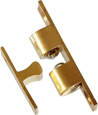 Produktbild von 10x Doppelkugelschnäpper massiv Messing Kugelschnäpper Idealschnäpper Schnäpper 48mm