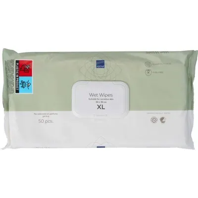 Obrázek produktu pro Bez vůně vlhčené ubrousky XL 30x30 cm 50 ks.