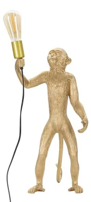 Immagine prodotto di Lampada da tavolo Monkey Oro in resina Glam 26x34x55 cm
