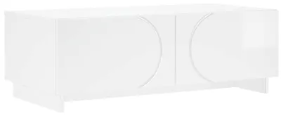 Obrázek produktu pro vidaXL Konferenční stolek, vysoký lesk, bílá barva, 102 x 50,5 x 35 cm, materiál: dřevotříska