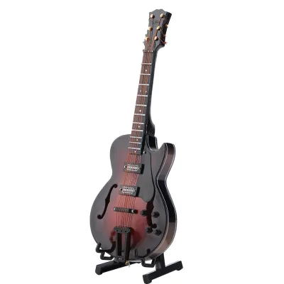 Produktbild von 5,5-calowa replika miniaturowej gitary klasycznej ze stojakiem i futerałem, ozdoba instrumentu, wielofunkcyjne akcesorium do użytku domowego (14 cm)