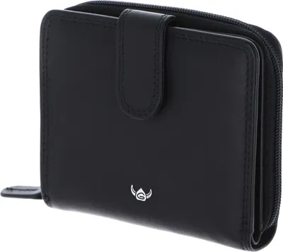 Zdjęcie produktu dla Skórzany portfel Golden Head Polo RFID Protect Minibörse z zatrzaskiem 1006 Czarny