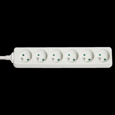 Zdjęcie produktu dla Lindy 73125, Wewnętrzna, Typu E, Biały, 6 x gniazdo sieciowe, 3680 W, -40 - 40 °C