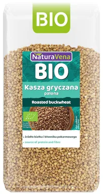 KASZA GRYCZANA PALONA BIO 500 g - NATURAVENA