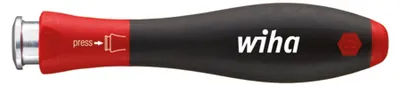 Produktbild von Wiha Schraubendrehergriff SoftFinish-telescopic für SYSTEM 4 Wechselklinge 4,0 mm