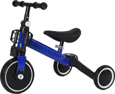 Produktbild von 2 in 1 Kinder Laufrad Balance Fahrrad,Kinderlaufrad,Dreirad mit Pedal für Kinder von 1-3 Jahre blau