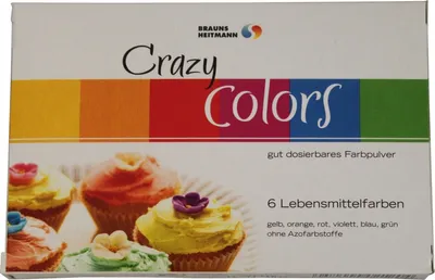 Immagine prodotto di Brauns-Heitmann colorante alimentare Crazy Colors 6 x 5ml