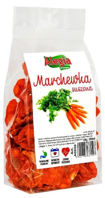 Imagen del producto de ALEGIA Zanahorias deshidratadas: golosinas para roedores y conejos - 60g