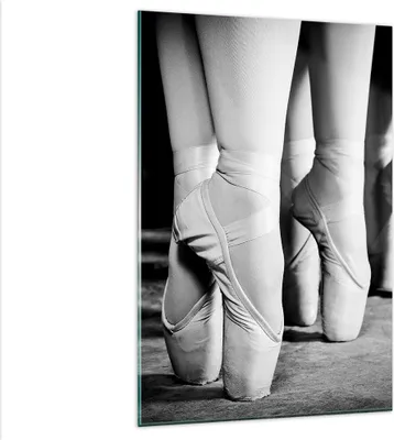 Produktbild von Bilder auf glas - Einteilig - Ballettschuhe Füße Tanz - 80x120cm - Glasbilder - Wandbilder - Bilder - zum Aufhängen bereit - Wanddekoration aus Glas - Glas Bilder - Wandbild auf Glas - GPA80x120-4222