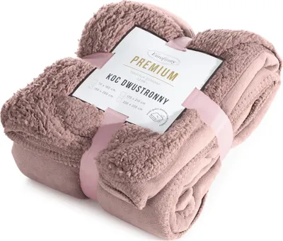 Produktbild von EUROFIRANY | Decke - Wohndecke - 170 x 210 cm - rosa - doppelseitig - kuschelig - Bettüberwurf