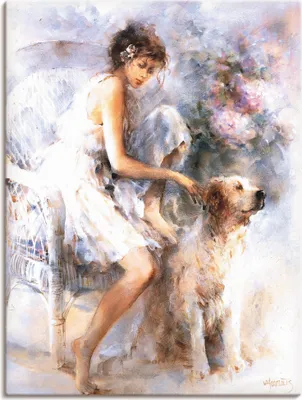 Produktbild von ARTland Leinwandbild Freunschaft Größe: 60x80 cm