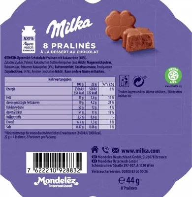 Zdjęcie produktu dla Milka Pralinés Wszystko co najlepsze 44g