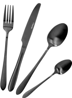 Produktbild von Besteckset Besteck Essbesteck ABELE 16-teilig Gabel Messer Löffel Teelöffel Edelstahl HOMLA