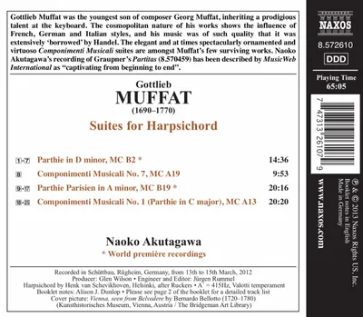 Produktbild von Akutagawa, N: Componimenti Musicali (Cembalosuiten)