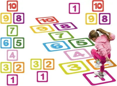 Produktbild von Pädagogische Zahlen Bodenaufkleber Für Spiele Im Klassenzimmer