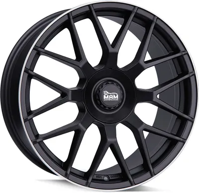Produktbild von 17 Zoll MAM GT1 5x108/114,3 ET45 Alufelgen MATT BLACK LIP POLISH