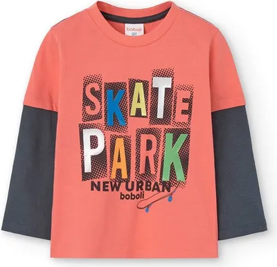 Produktbild von Boboli Knit Langarm-t-shirt Orange 24 Months Orange 24 Months