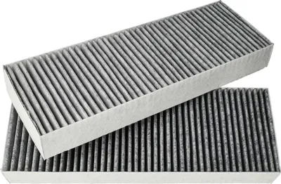 Two cabin air filters are shown on a white background.