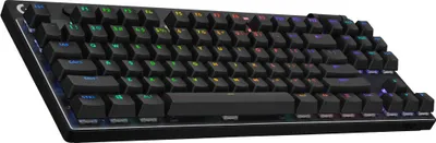 Zdjęcie produktu dla Logitech G PRO X TKL, Bezprzewodowy, RF Wireless + Bluetooth, Mechaniczna, AZERTY, RGB LED, Czarny