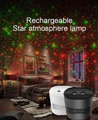 Image de Lampe USB noire avec 8 effets pour la voiture, la chambre à coucher, Noël