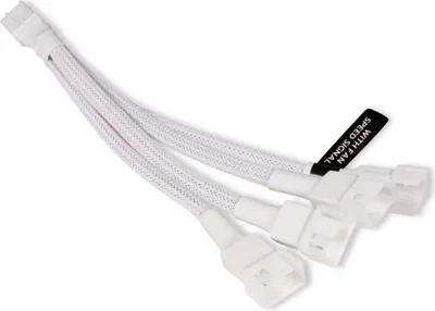 Image de Alphacool 4250197187282 Y-Splitter 4-Pin vers 4x 4-Pin PWM Blanc