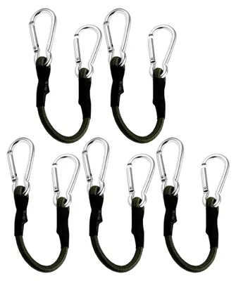 Produktbild von 5 Stück Elastische Bungee-Seile mit Karabiner 8mm für Outdoor-Camping und Gepäckbefestigung