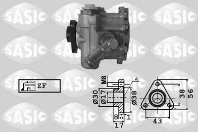 Produktbild von SASIC 7076049 Servolenkung Pumpe Servopumpe für BMW 3 Limousine (E36) Hydraulisch