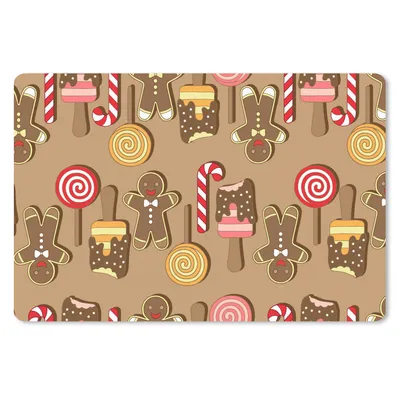 Produktbild von MuchoWow® Mauspad Mousepad Weihnachten - Plätzchen - Süßigkeiten - Muster 27x18 cm - Mousepads - Maus Mat - Pad - Mausunterlage - Büroartikel - Desk Matten