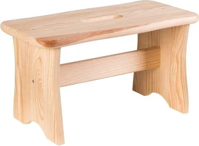 Image de Repose-pieds en bois  100 %, couleur marron clair, env. 40 x 22 x 20 cm