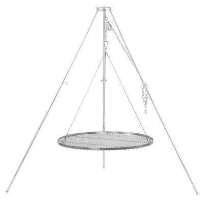 Produktbild von BBQ-Toro Dreibein Schwenkgrill mit Ø 80 cm Grillrost, verzinktes Eisen, Höhenverstellbar 119-184 cm