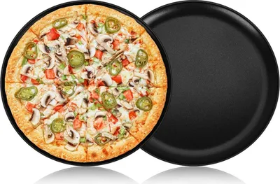 Immagine prodotto di Set di 2 vassoi per pizza Onader da 30 cm in acciaio inox con rivestimento antiaderente