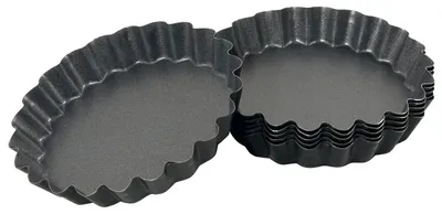 Produktbild von 4x Tarteletteform, Backform, Antihaft, Ø 12 cm, Höhe 2 cm