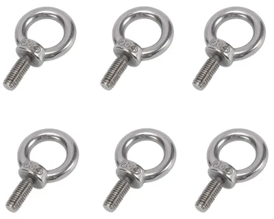 Image de 6 vis rondelles en acier inoxydable M8 x 20 mm