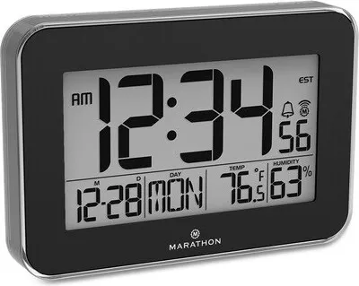Produktbild von MARATHON CL030060BK Digitale Wanduhr