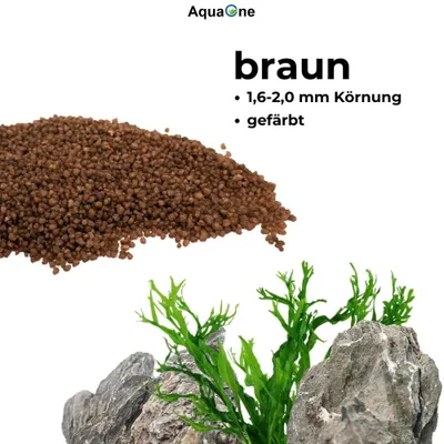 Produktbild von 25 Kg braunen Quarzkies '' 2-3 mm Bodengrund Aquarium Kies
