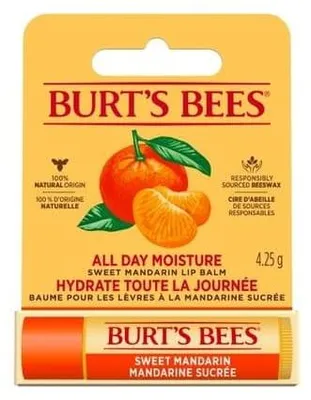 Produktbild von Lippenbalsam, Burt's Bees, Sweet Mandarin, Feuchtigkeitsspendend, Belebend, Zitrusduft, 4,25 g